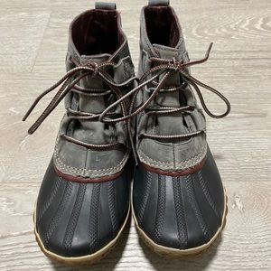 Sorel Out N About Waterproof Rain Snow Boots Ankle Shoes Gray Womens Size 8 Grey